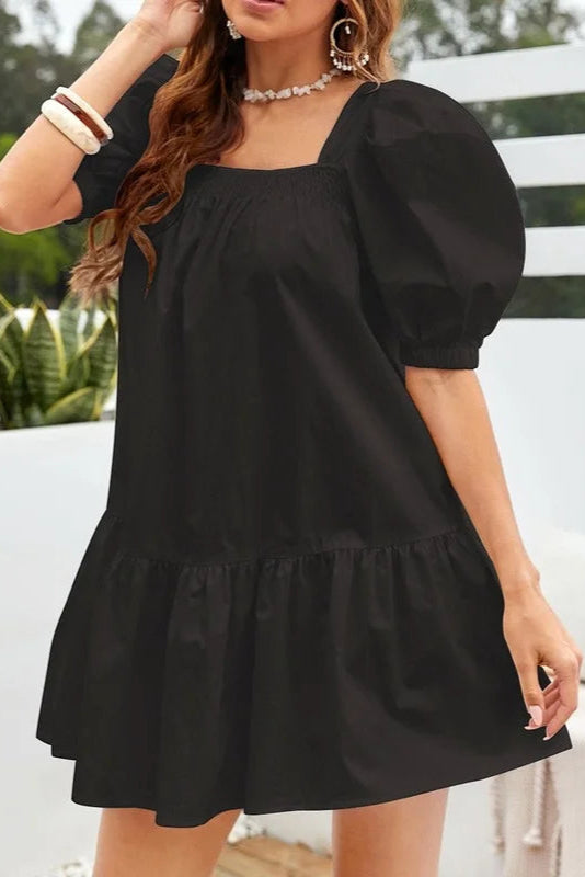 Robe noire volant - Robe Addict