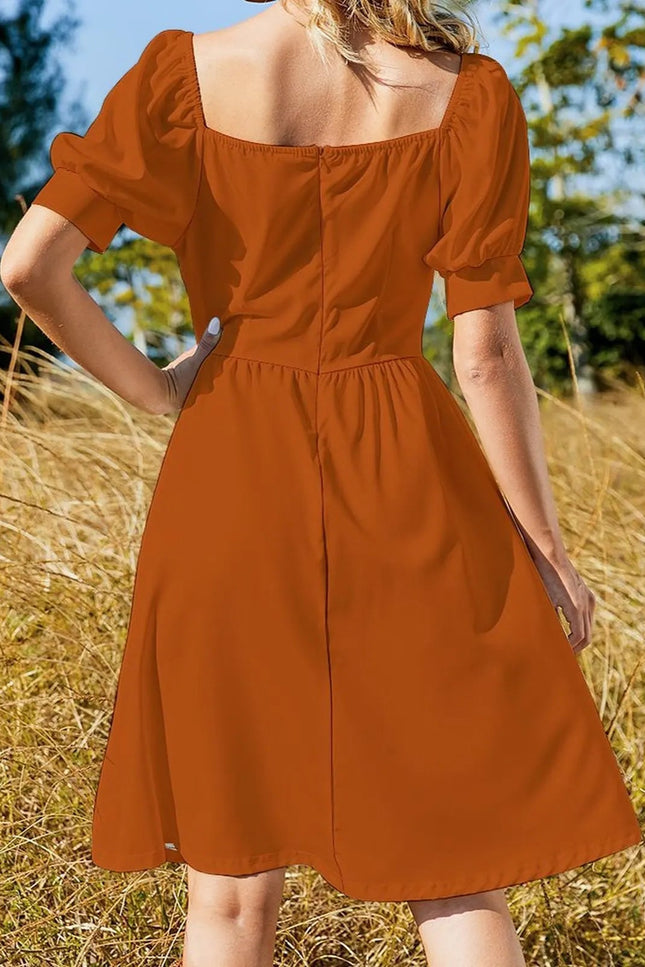 Robe patineuse terracotta - Robe Addict