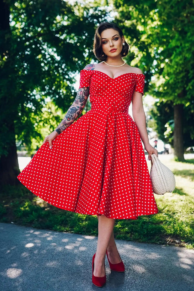 Robe pin up rouge - Robe Addict