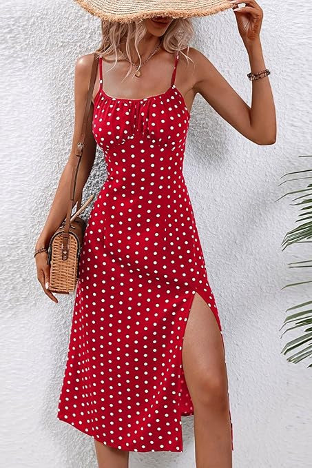 Robe rouge pois blanc - Robe Addict