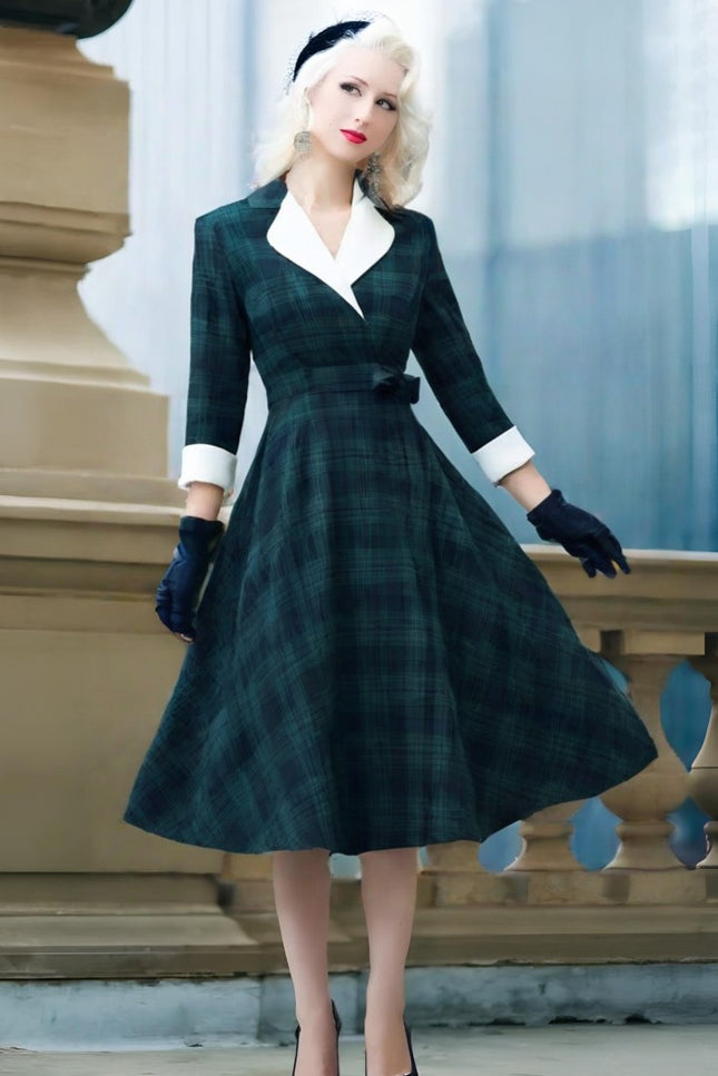 Robe tartan vert - Robe Addict