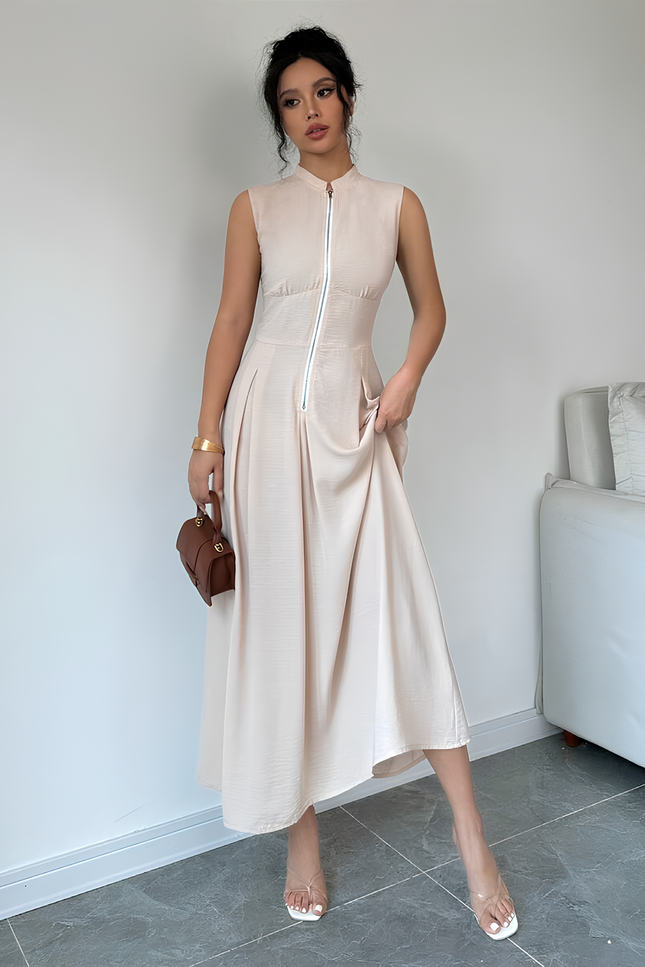 Robe trapeze sans manches - Robe Addict