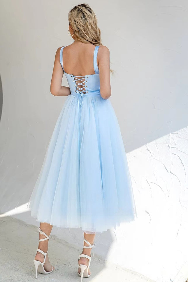 Robe tulle bleu - Robe Addict