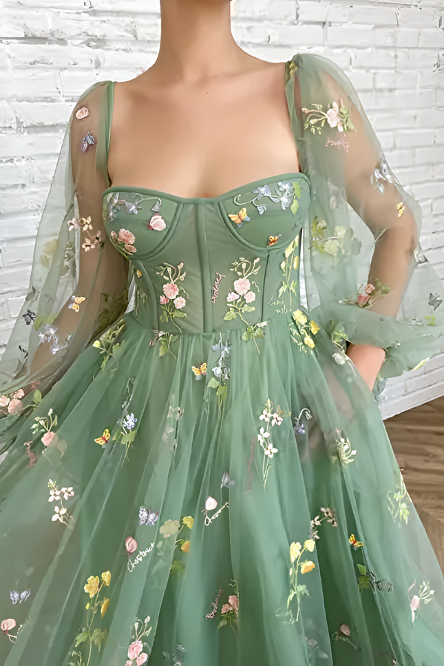 Robe tulle brodée - Robe Addict
