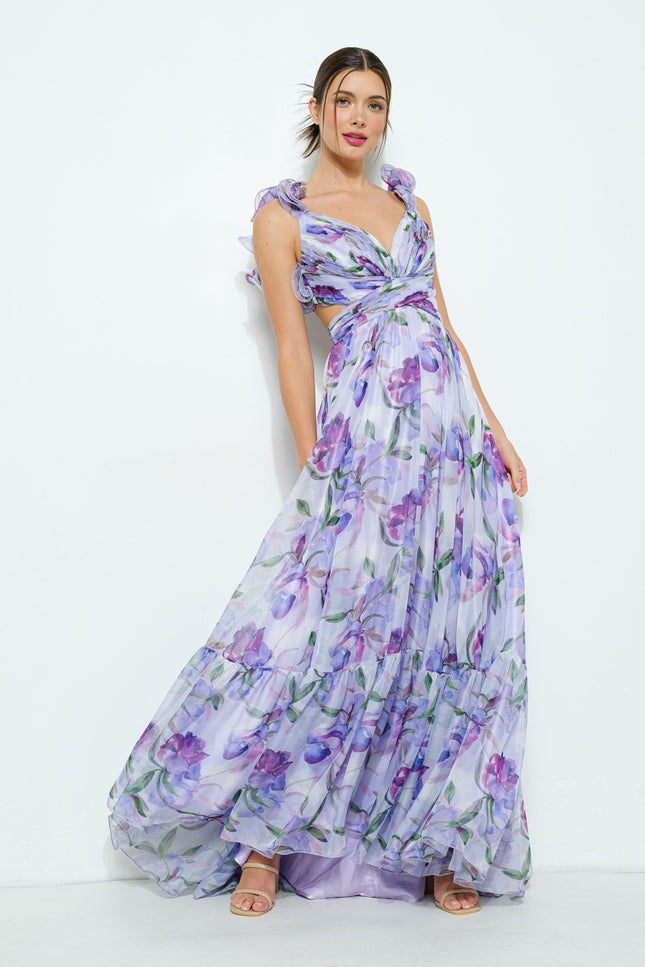Robe voile fleurie - Robe Addict