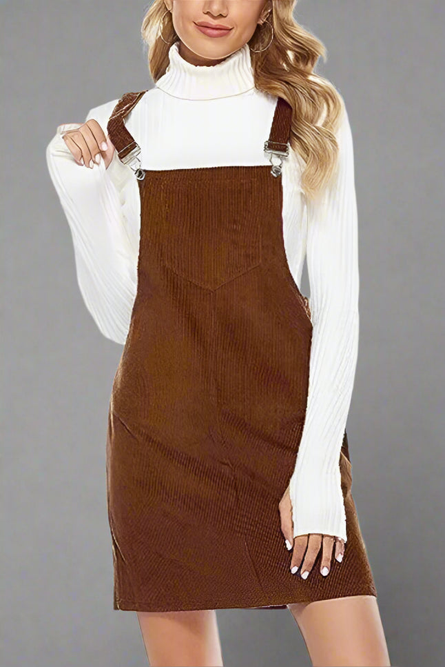 Robe salopette en velours - Robe Addict