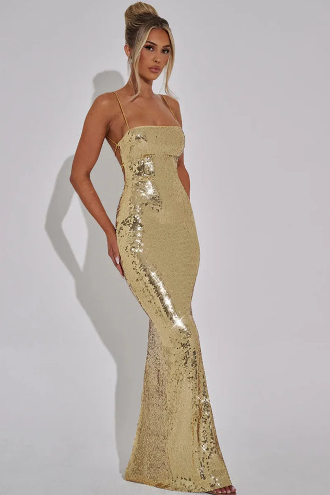 Robe sequin or - Robe Addict