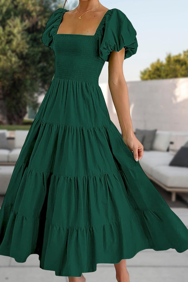 Robe longue smockée - Robe Addict