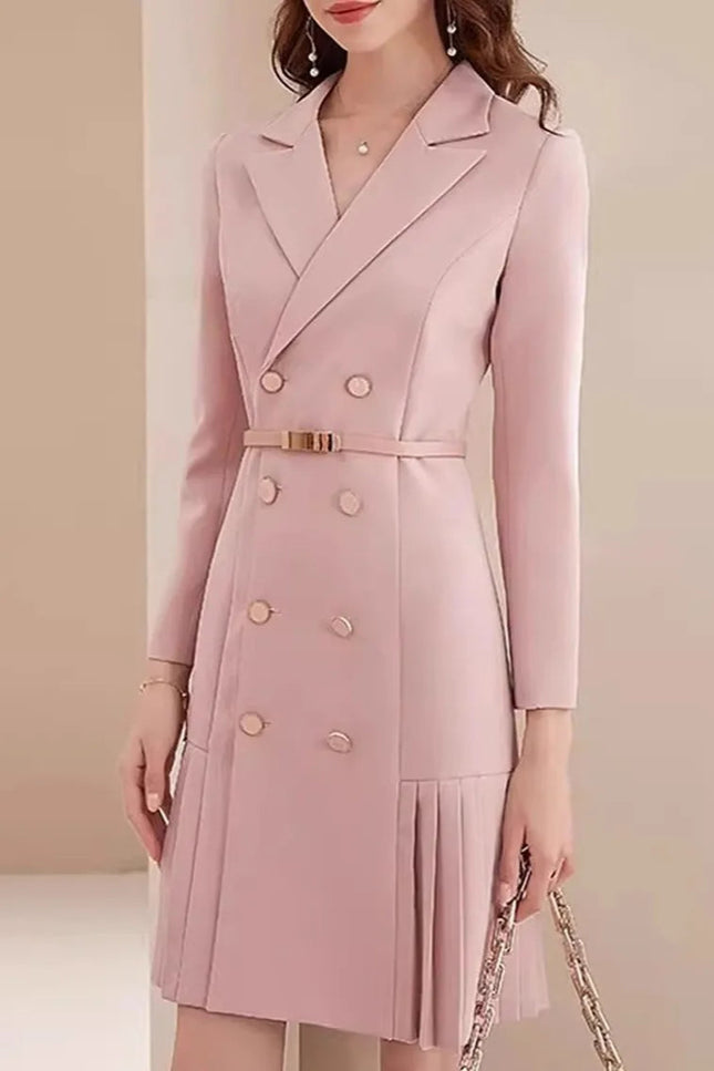 Robe tailleur rose - Robe Addict
