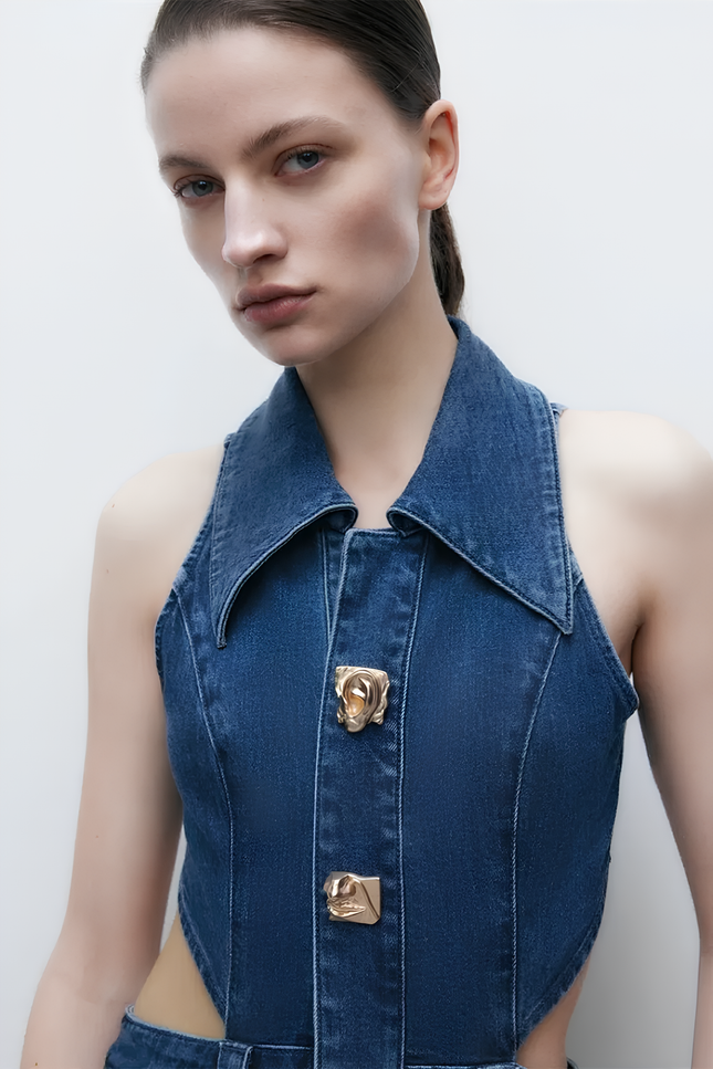 Robe trapeze jean - Robe Addict