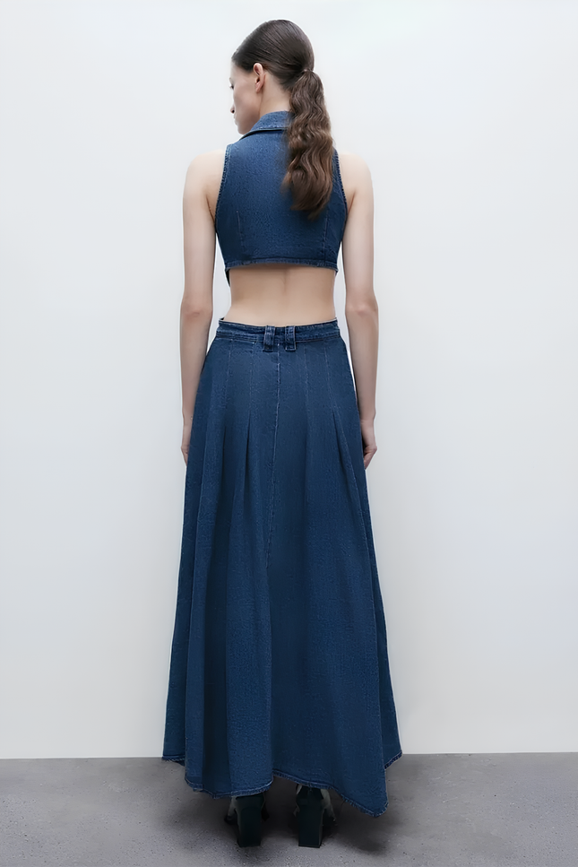 Robe trapeze jean - Robe Addict
