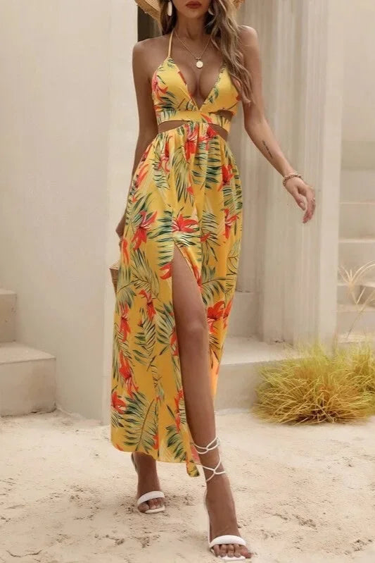 Robe longue tropicale - Robe Addict