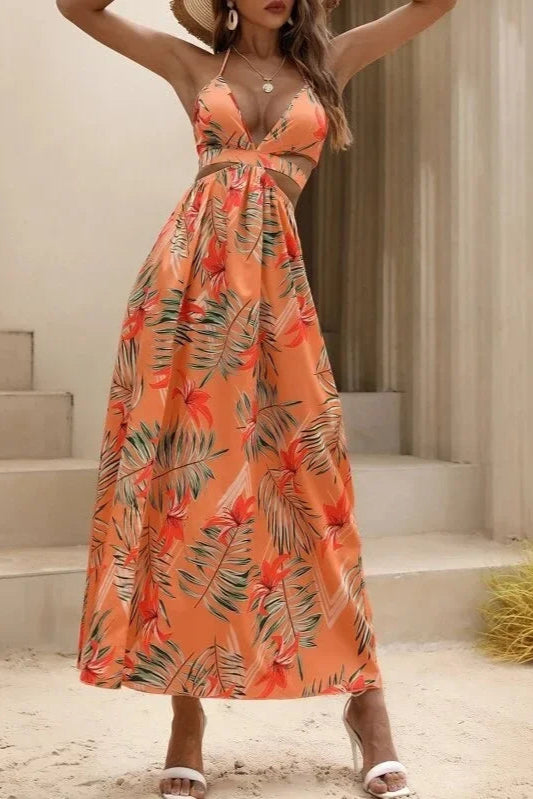 Robe longue tropicale - Robe Addict