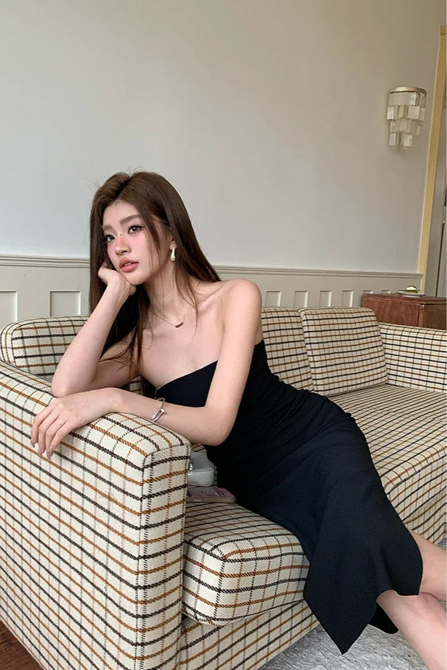 Robe tube noir - Robe Addict