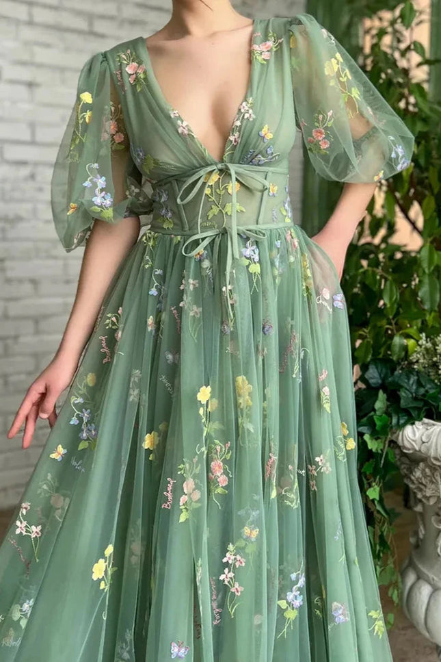 Robe tulle fleur - Robe Addict