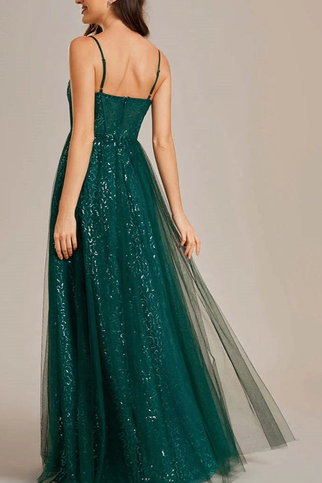 Robe tulle verte - Robe Addict