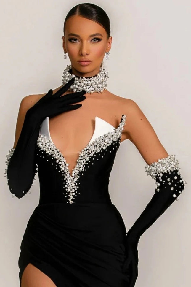 Robe velour strass - Robe Addict