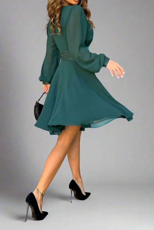 Robe cocktail vert - Robe Addict