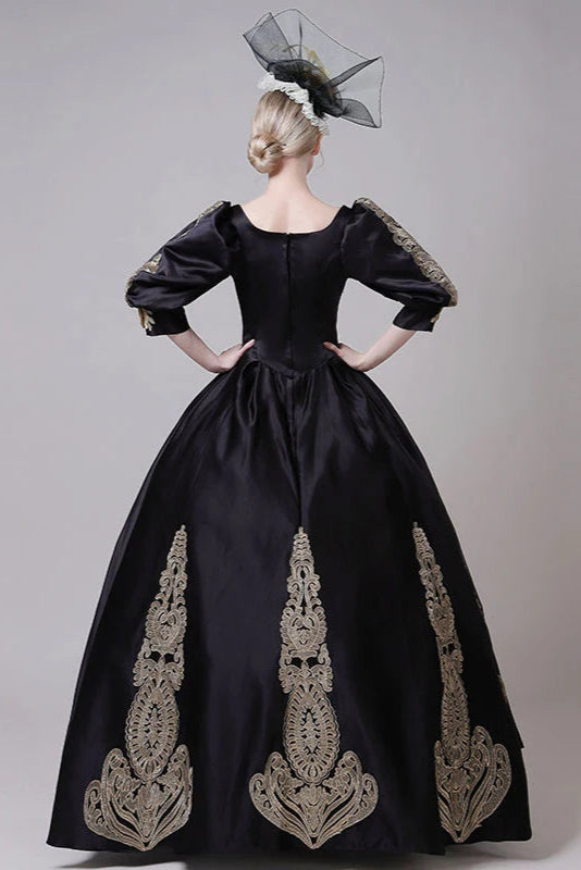 Robe victorienne noire - Robe Addict