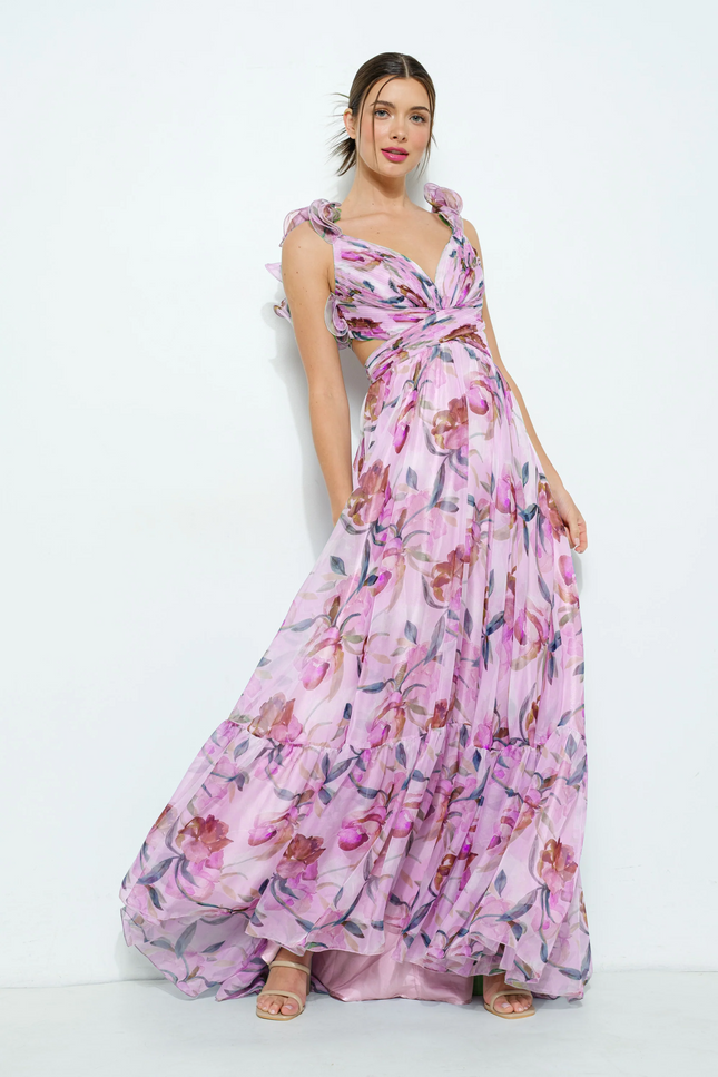 Robe voile fleurie - Robe Addict