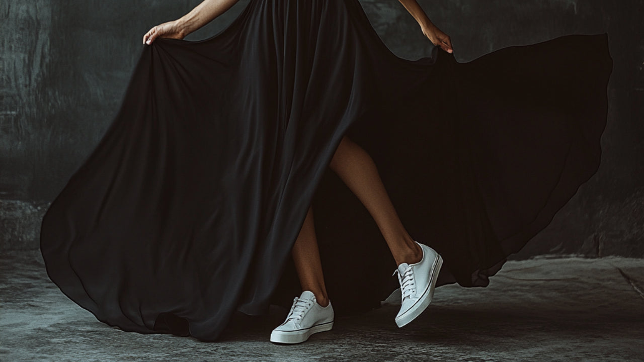 Comment porter des bottines avec une robe longue ?