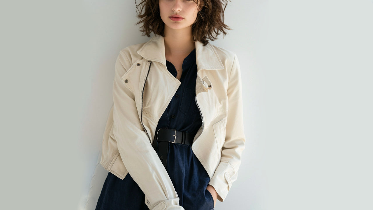 Quelle veste avec une robe bleu marine