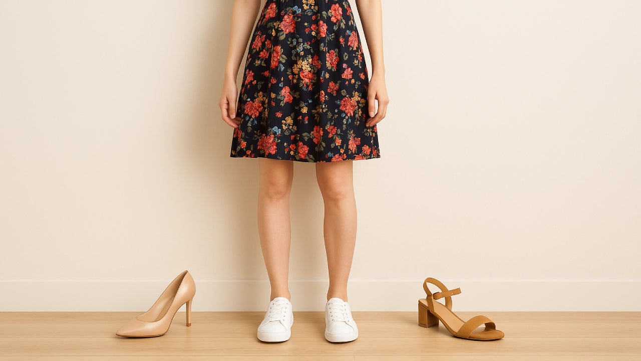 Quelles chaussures avec une robe fleurie