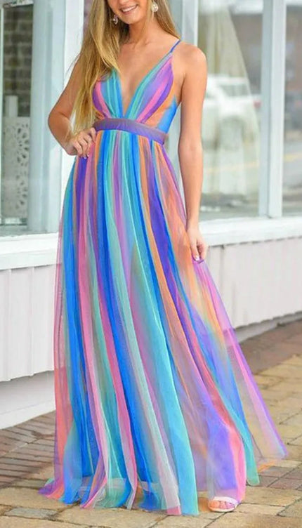 Robe arc en ciel - Robe Addict