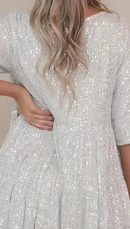 Robe babydoll paillette - Robe Addict
