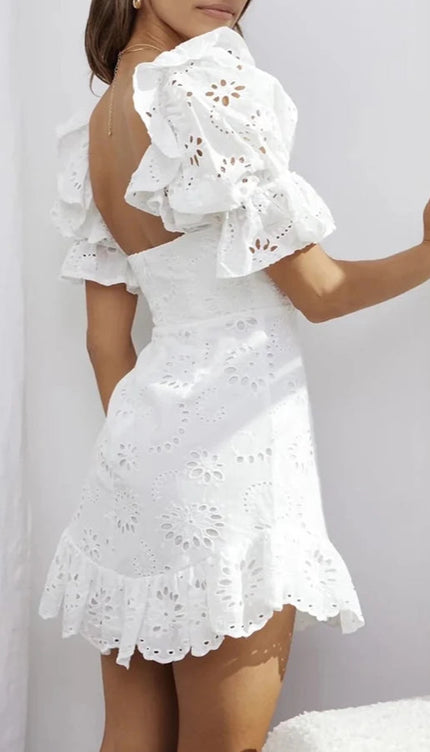 Robe blanche décontractée - Robe Addict