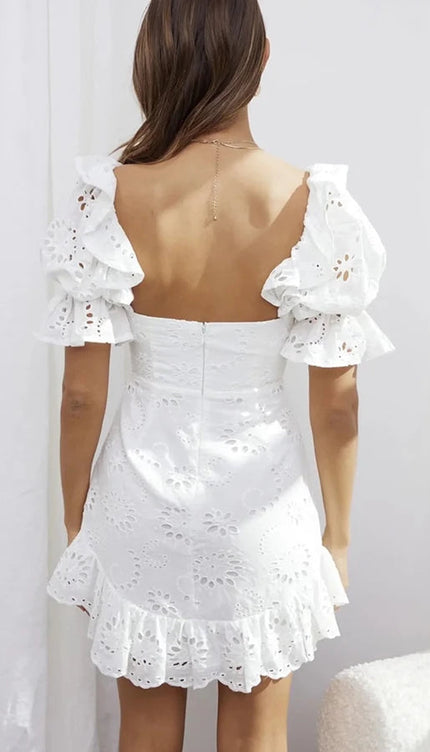 Robe blanche décontractée - Robe Addict