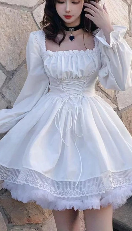 Robe blanche gothique - Robe Addict