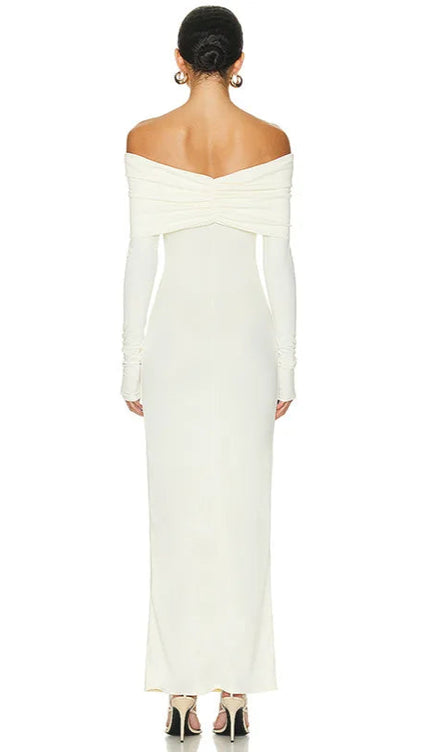 Robe blanche pres du corps - Robe Addict