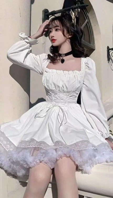 Robe blanche gothique - Robe Addict