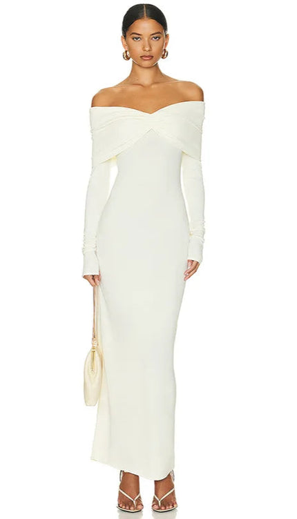 Robe blanche pres du corps - Robe Addict