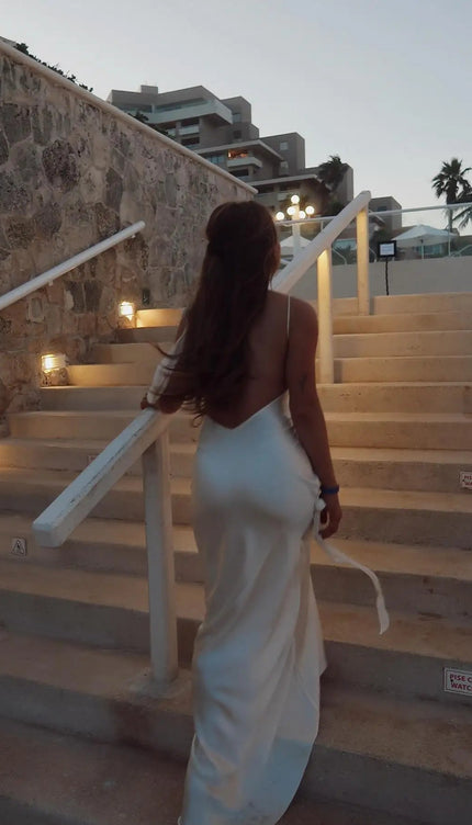 Robe blanche soie - Robe Addict