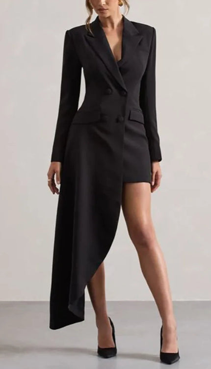 Robe blazer asymétrique - Robe Addict