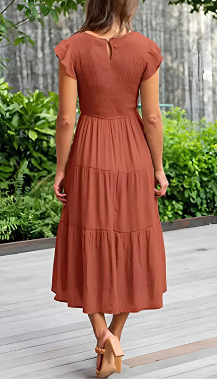 Robe boheme terracotta - Robe Addict