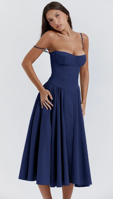 Robe trapeze bretelle - Robe Addict