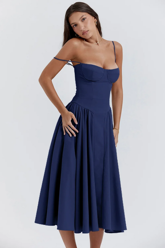 Robe trapeze bretelle - Robe Addict