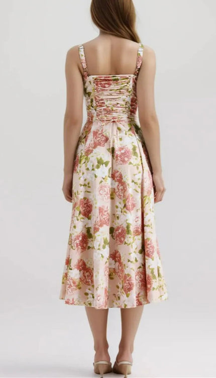 Robe bustier fleur - Robe Addict