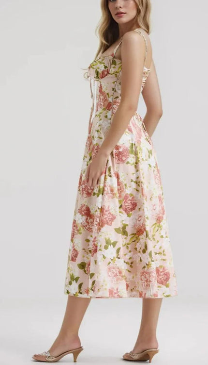 Robe bustier fleur - Robe Addict
