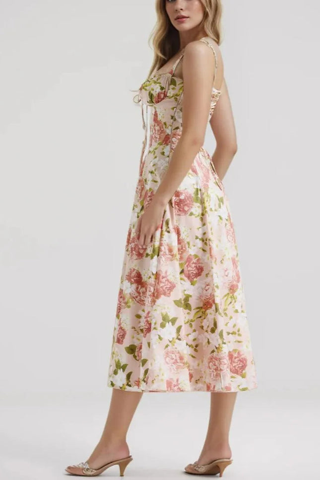 Robe bustier fleur - Robe Addict