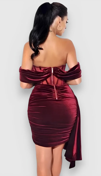 Robe bustier velours - Robe Addict