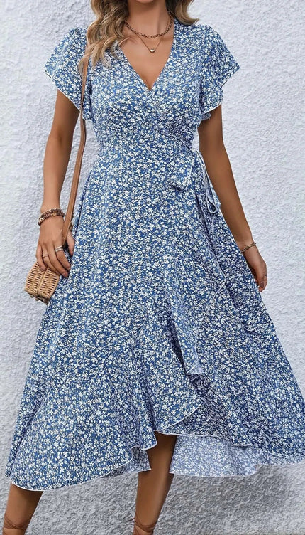Robe champêtre fleurie - Robe Addict