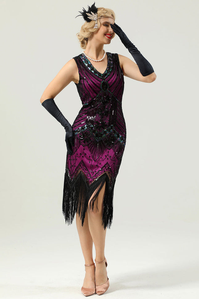 Robe charleston rouge - Robe Addict