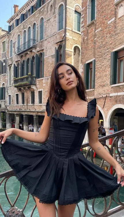 Robe chasuble noire - Robe Addict