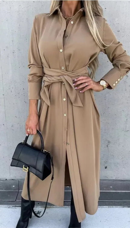 Robe chemise ceinturée - Robe Addict