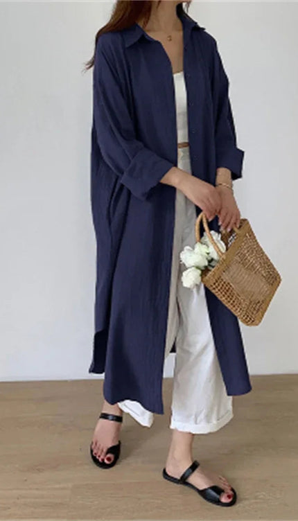 Robe chemise oversize - Robe Addict
