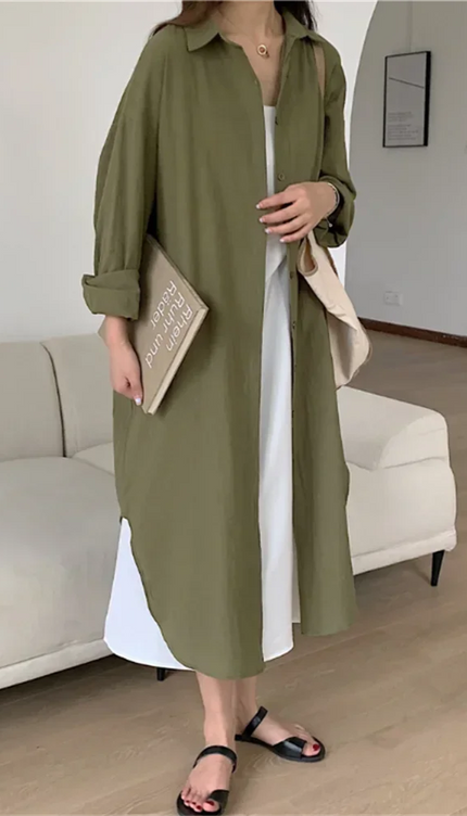 Robe chemise oversize - Robe Addict